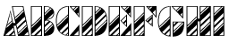 Futura Black Art Deco Stripes Diagonal