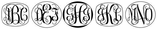 Vine Monograms Solid