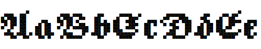 Pixellated-Blackletter
