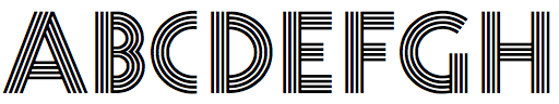 Concentric Lines-Quadline