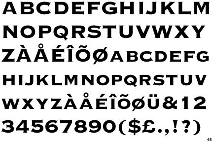 Copperplate Gothic 33 BC
