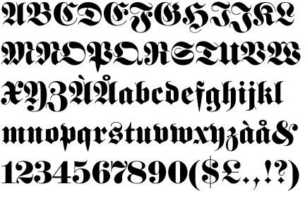Fette Fraktur