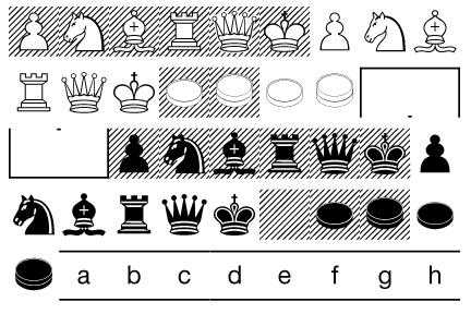 Linotype Game Pi Chess Draughts
