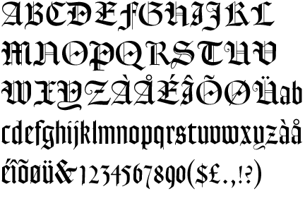 Goudy Text