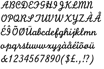 Monoline Script