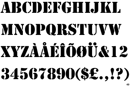 Stencil Fonts Download