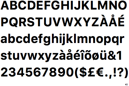 San Francisco UI Text Bold