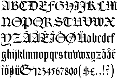 Goudy Text Old Style