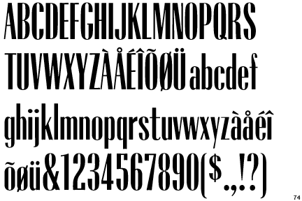 Radiant Extra Condensed Bold
