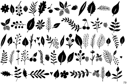 Mulberry Script Ornaments