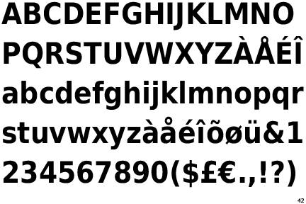 DejaVu Sans Condensed Bold