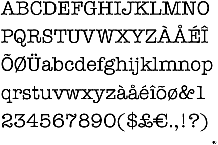 ITC American Typewriter (EF)