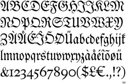 EF Neue Luthersche Fraktur