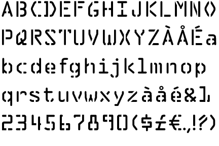 EF Reedon Stencil