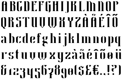 Asgard (FontStruct)