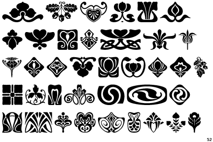 Art Nouveau Ornaments
