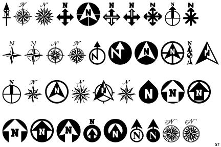 North Arrow Assortment