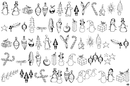 Christmas Fleurons
