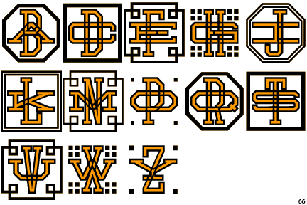 Collegiate Monograms Outline