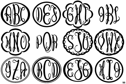Keepsake Oval Monograms