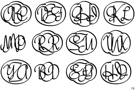 Pen Script Monograms