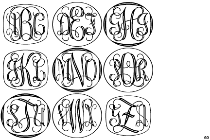 Vine Monograms Inline