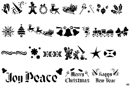 Xmas Stencils JNL