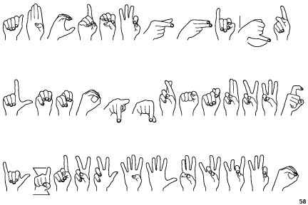 Fontscape Home > Application > Disabilities > American Sign Language