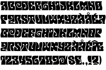 60s fonts psychedelic