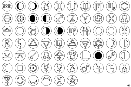 Astrotype P Dot Outline