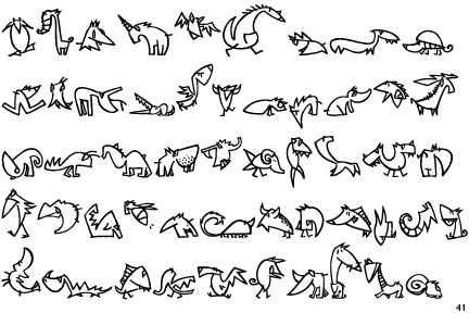 Linotype Creatures