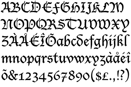 Lucida Blackletter