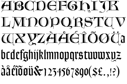 Goudy Text Lombardic Capitals