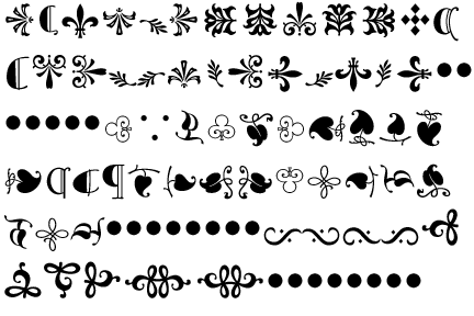 Monotype Goudy Sorts