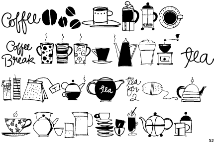 Coffee Tea Doodles