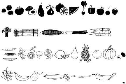 Fruit and Veggie Doodles
