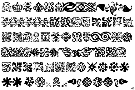 P22 Franklin Caslon Ornaments