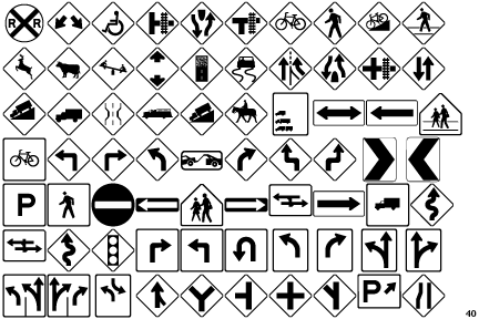 PIXymbols Highway Signs