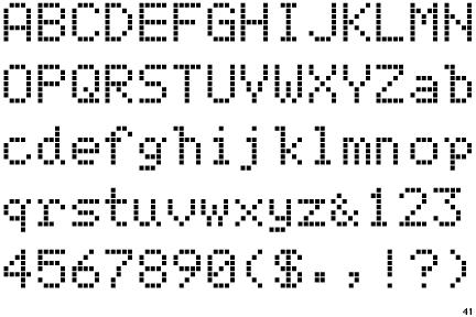 PIXymbols LCD Screen