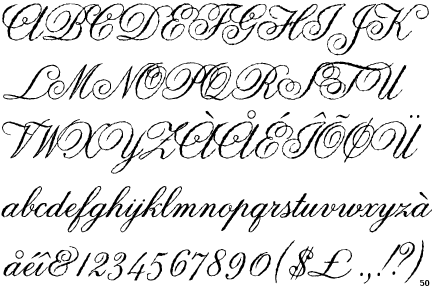 Joined Cursive Fonts