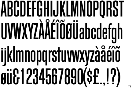 Din Condensed Bold Font  Mac