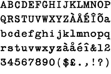 Secret Service Typewriter