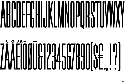 Triple Condensed Gothic