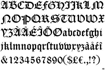 Caslon Gotisch