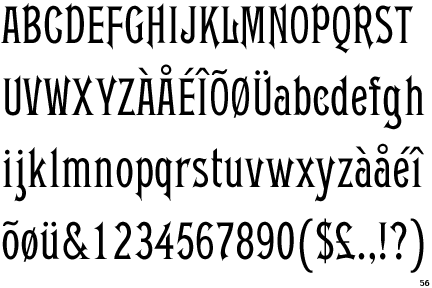 Gable Antique Condensed SG