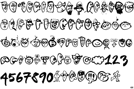 TPG Face Font Right