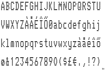 Free Fonts Dot Matrix