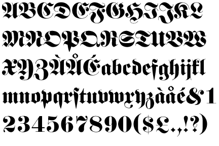 Fette Fraktur (URW)