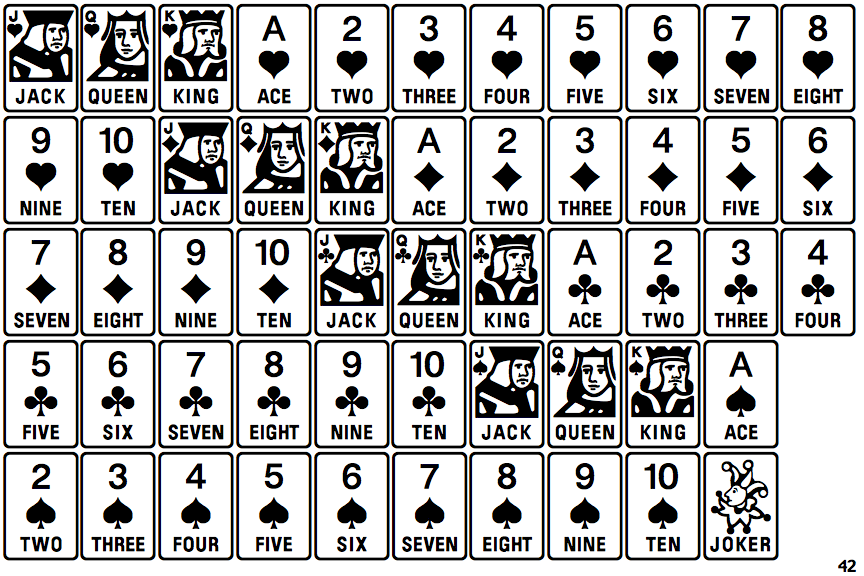 Linotype Game Pi English Cards