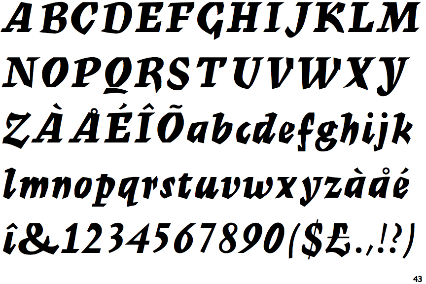 Mercurius Bold Script